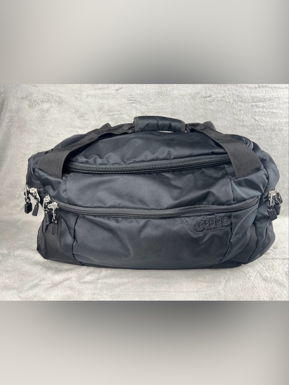 eBags TLS Mother Lode Companion Duffel Bag Carryon Weekender Black Bag Duffle